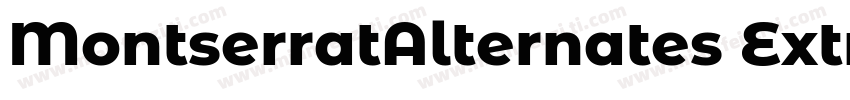 MontserratAlternates ExtraBoldItali字体转换